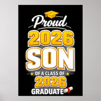 Proud Son of A Class of 2026 Graduate graduation Poster