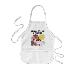 Proud Son of a Farmer Tshirts and Gifts Kids Apron
