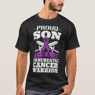 Proud Son Of A Pancreatic Cancer Warrior Awareness T-Shirt