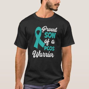 Proud Son Of A PCOS Warrior PCOS Awareness T-Shirt