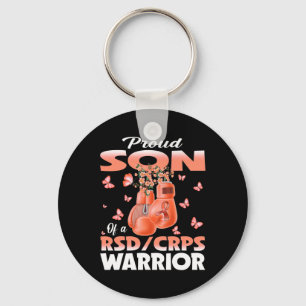 Proud Son Of A Rsd Crps Warrior Awareness Boxing G Keychain