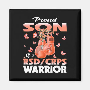 Proud Son Of A Rsd Crps Warrior Awareness Boxing G Magnet