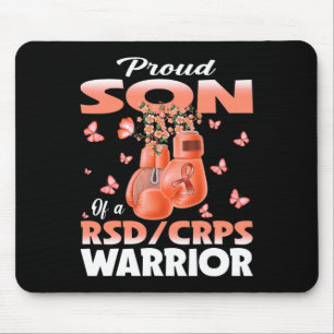 Proud Son Of A Rsd Crps Warrior Awareness Boxing G Mouse Pad