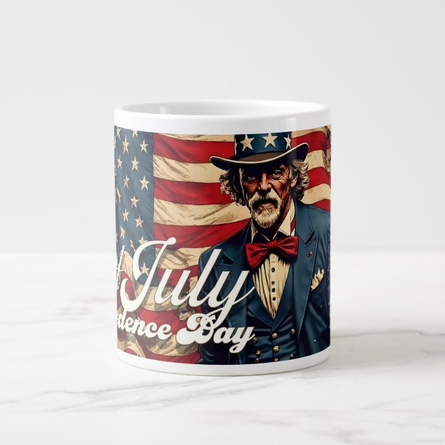 Proud Soul of the 4th of July Large Coffee Mug (Front)