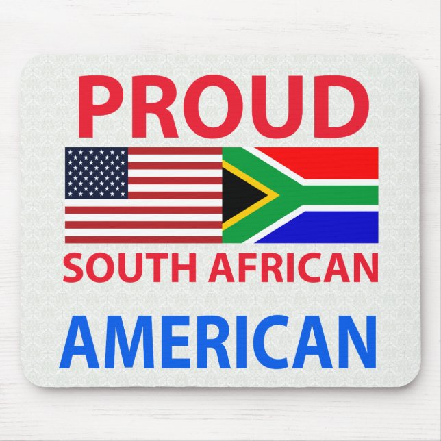 Proud South African American Mouse Pad (Front)