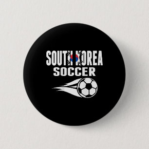 Proud South Korea Soccer Fans Jersey Support Korea 2 Inch Round Button