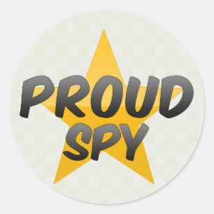 Proud Spy Classic Round Sticker
