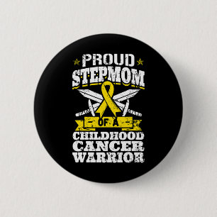 Proud Stepmom Of A Childhood Cancer Warrior Awaren 2 Inch Round Button