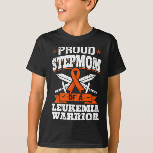 Proud Stepmom Of A Leukaemia Warrior Awareness Blo T-Shirt