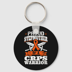 Proud Stepmother Of A Crps Warrior Rsd Awareness R Keychain