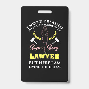 Proud Super Lawyer Lady Badge