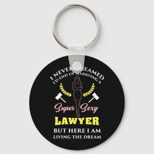 Proud Super Lawyer Lady Keychain