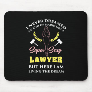Proud Super Lawyer Lady Mouse Pad