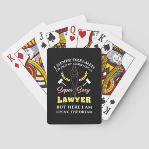 Proud Super Lawyer Lady Playing Cards