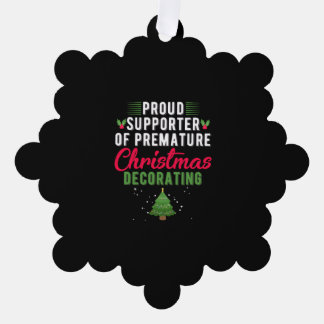 Proud Supporter of Premature Christmas Decorating Ornament Card