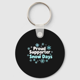 Proud Suprter Of Snow Days Chemistry Teacher Snow  Keychain