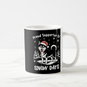 Proud Suprter Of Snow Days Cute Winter Snowflake F Coffee Mug