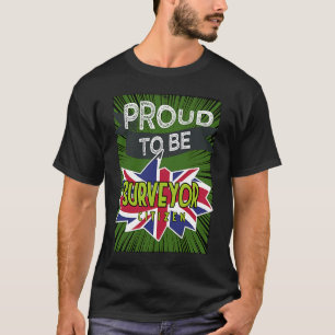 Proud surveyor citizen Profession career worker wo T-Shirt