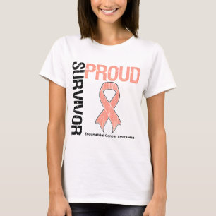 Proud Survivor - Endometrial Cancer T-Shirt