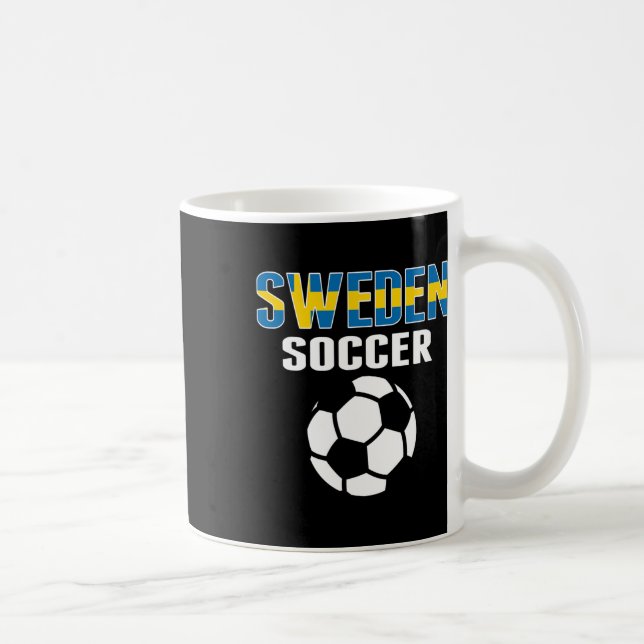 Proud Sweden Soccer Fans Jersey - Support Swedish  Coffee Mug (Right)