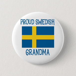Proud Swedish Grandma 2 Inch Round Button