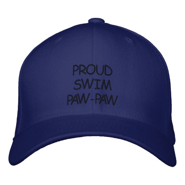 PROUD SWIM PAW-PAW EMBROIDERED HAT TEMPLATE (Front)