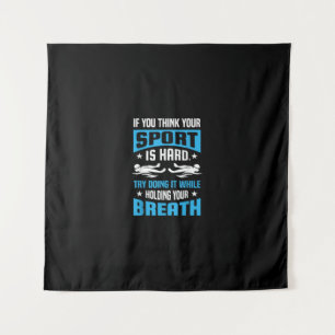 Proud Swimming Lover Quote Gifts Swimmer Saying Tapestry