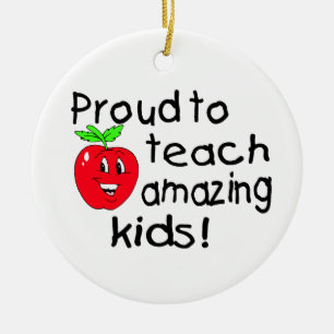 Proud Teacher Ceramic Ornament