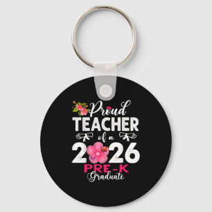 Proud teacher of 2026 pre-k graduate mothers day keychain