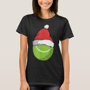 Proud Tennis Santa Hat Christmas Smash Badminton T-Shirt