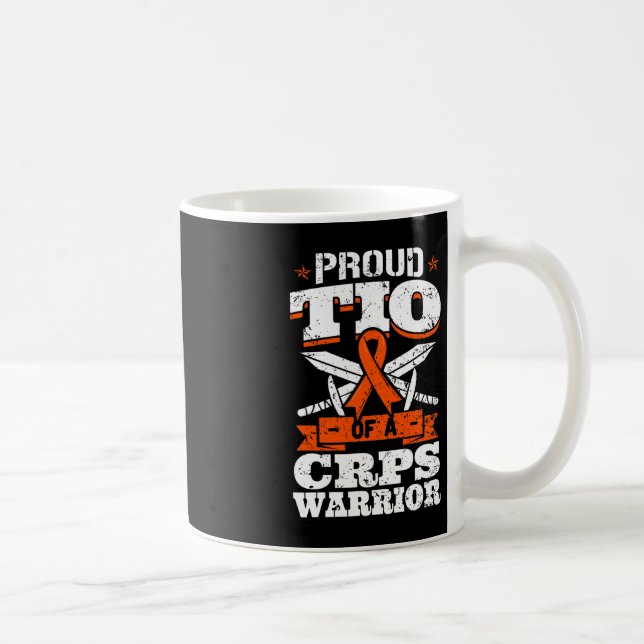 Proud Tio Of A CRPS Warrior RSD Awareness Ribbon R Coffee Mug (Right)