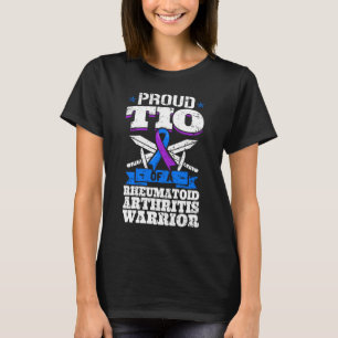 Proud Tio Of A Rheumatoid Arthritis Warrior Awaren T-Shirt