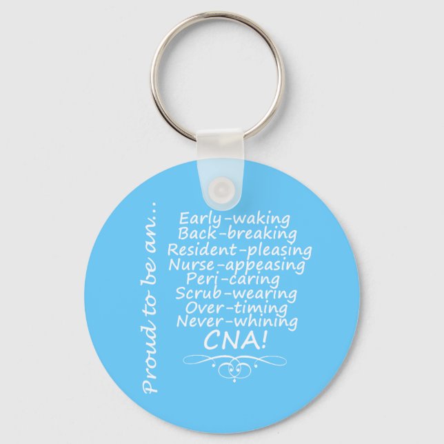Proud to be a CNA Keychain (Front)
