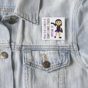 Proud to be a Dancer Customized Dance Studio Jazz 2 Inch Square Button