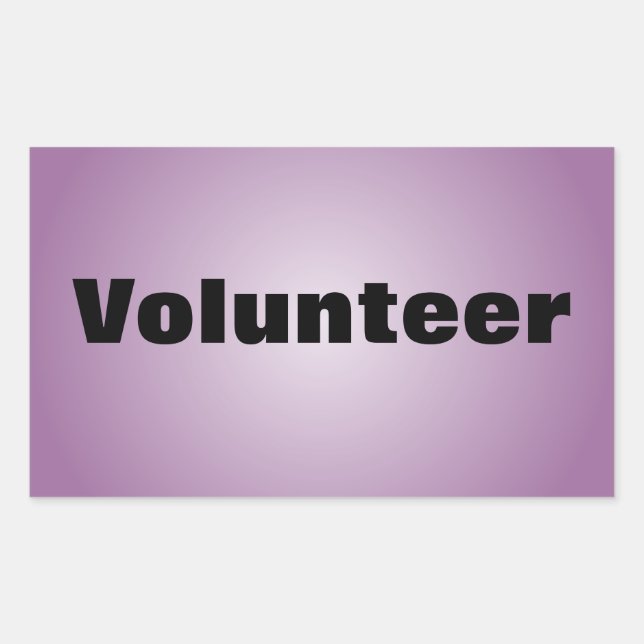 Proud to be a Dedicated Volunteer Sticker (Front)