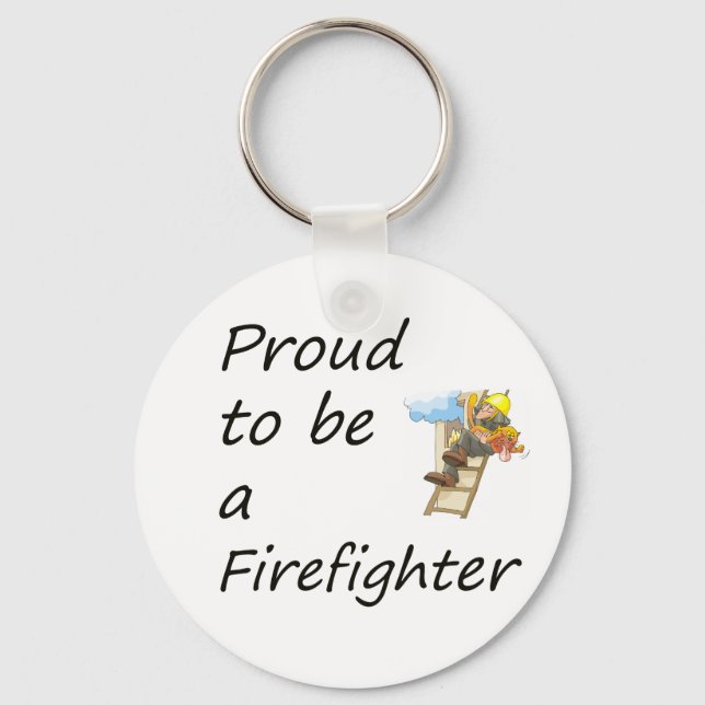 proud to be a firefighter copy keychain (Front)