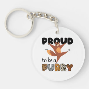 Proud to Be A Furry Keychain