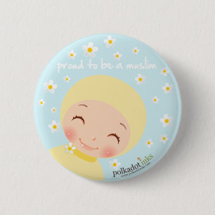 Proud to be a Muslim Badge 2 Inch Round Button