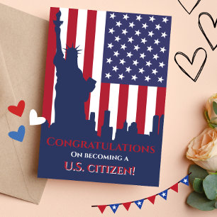 Proud to Be a New American Congratulations Citizen Card