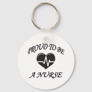PROUD TO BE A NURSE KEYCHAIN
