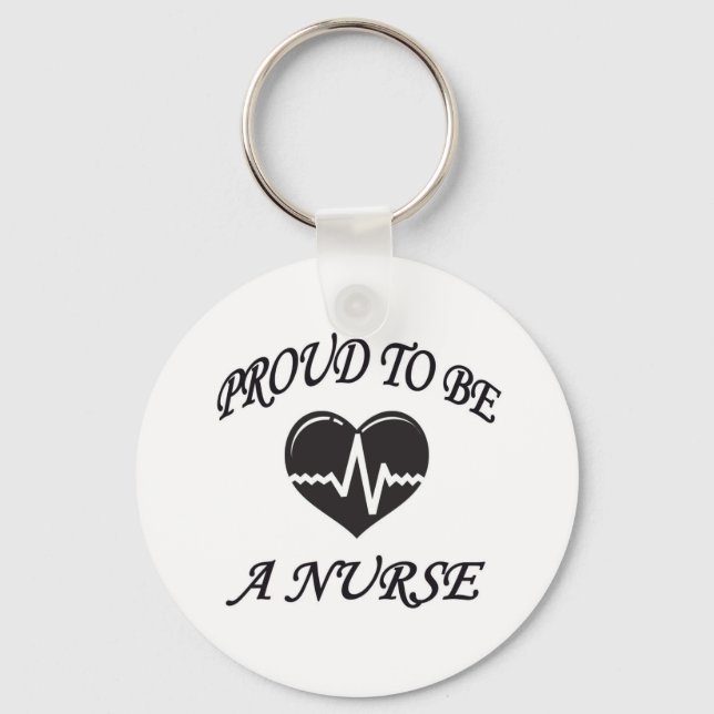 PROUD TO BE A NURSE KEYCHAIN (Front)