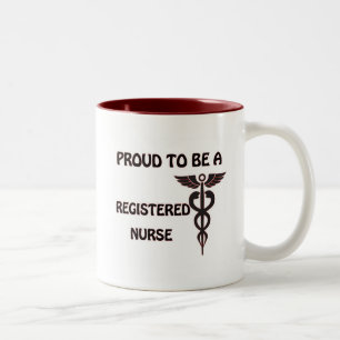 Proud to be a Registered Nurse Two-Tone Coffee Mug