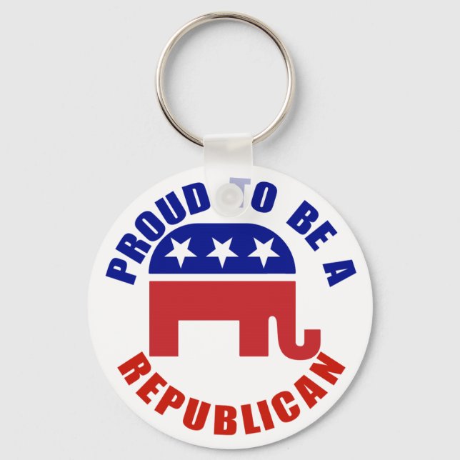 Proud To Be A Republican Original Keychain (Front)