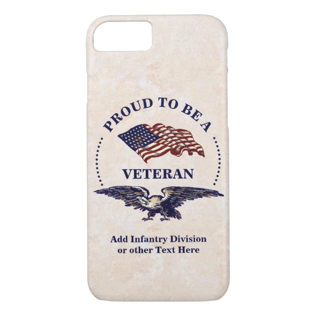 Proud to be a Veteran Case-Mate iPhone Case (Back)