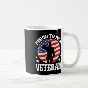 Proud To Be A Veteran Usa Veteran Military Honour Coffee Mug