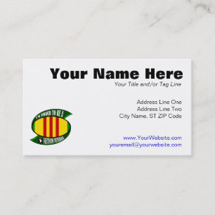 Proud to be a Vietnam Vet Business Card