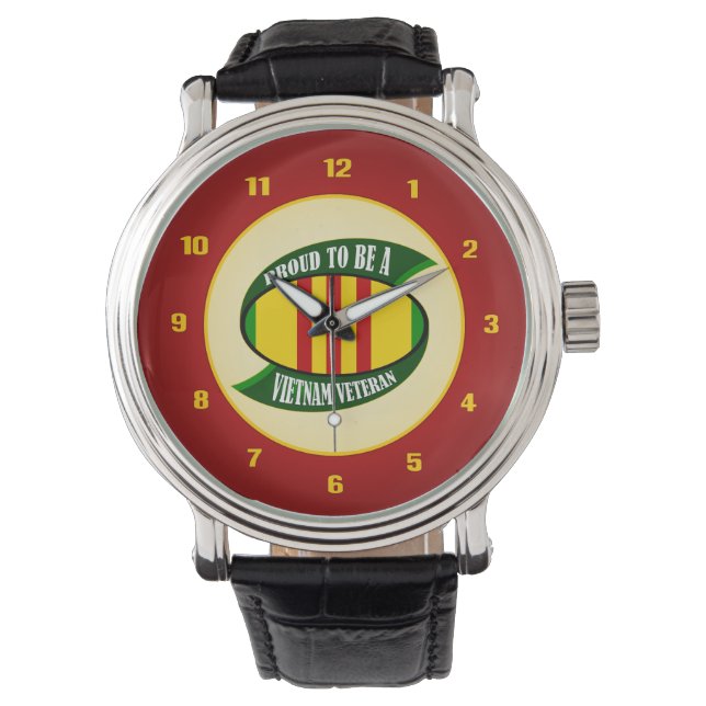 Proud To Be A Vietnam Veteran Watch (Front)