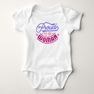 Proud to Be a Woman Baby Outfit – Feminist Baby  Bodysuit