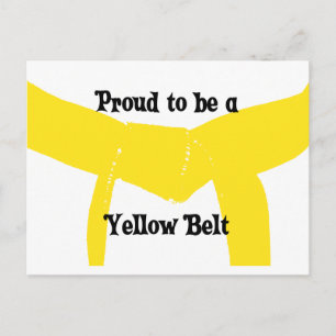 Proud to be a Yellow Belt Postcard