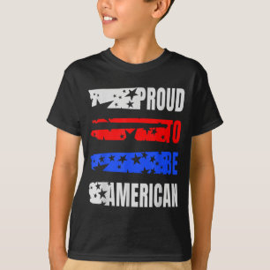 Proud to be american flag independence day 4th T-Shirt
